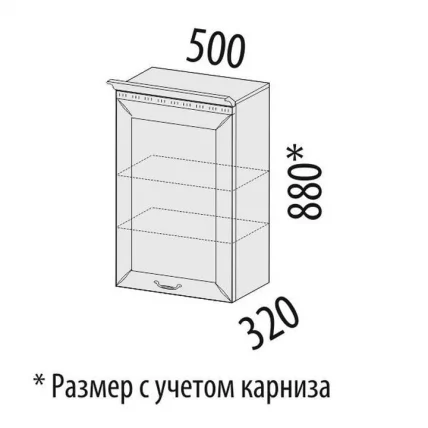 Шкаф кухонный (лев/прав) Оливия 72.10_1