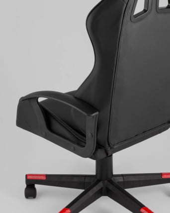 Кресло спортивное ТопЧаирс Варден черно-красный / TopChairs Warden_7