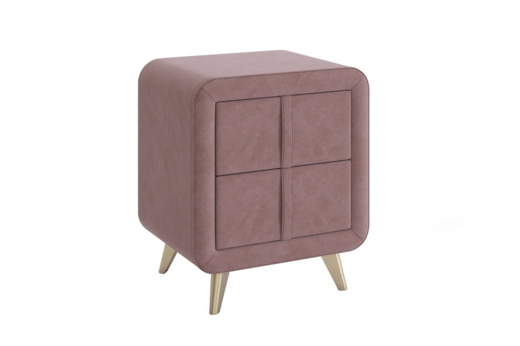 Тумба прикроватная Софи 2 TM-001.2 пудра (велюр)_0