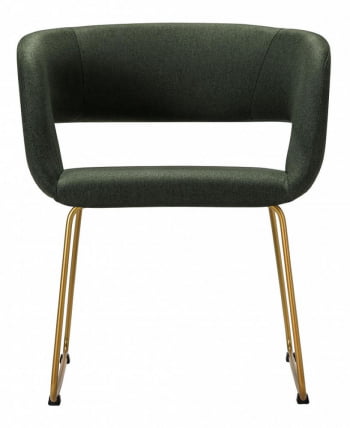 Кресло Hugs К темно-зеленый/Линк золото_5