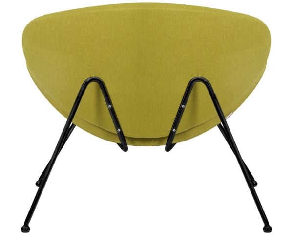 Кресло дизайнерское DOBRIN EMILY (светло-зеленая ткань AF3, черное основание) 2 шт_5