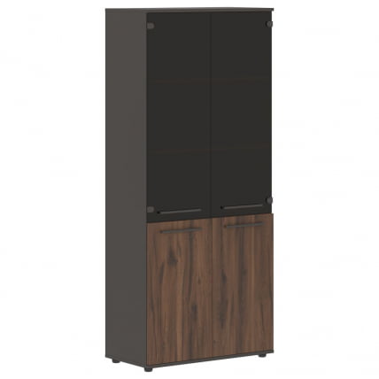Шкаф комбинированный EDIS EHCS 85.2 Дуб Денвер темный Мокко Мокко_0