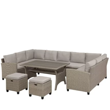 Комплект плетеной мебели AFM-370B Beige_2