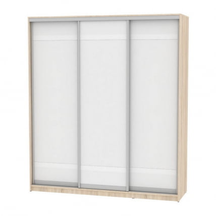 Шкаф-купе B-220х200х60-2(ДСС-Белый-D9D9D9)_0