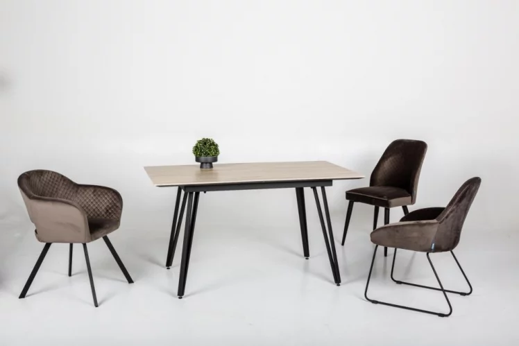 Стол раскладной Диего 140-180 white Мрамор бьянко_4