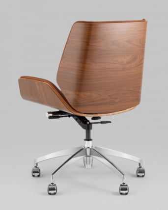 Кресло офисное TopChairs Crown SN экокожа коричневый_6