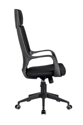 Кресло оператора Riva Chair 8989 (черный пластик) Черный_2