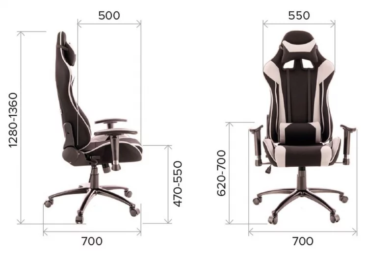 Кресло геймерское Everprof Lotus S4 Ткань Черный Серый_3