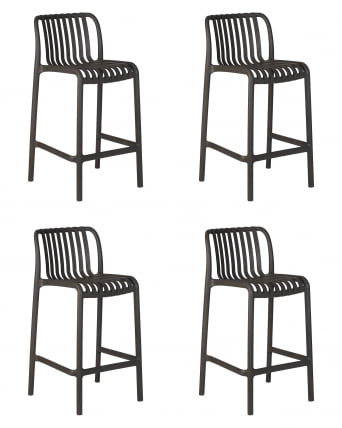 Стул полубарный DOBRIN CHLOE (темно-серый) 4 шт_0