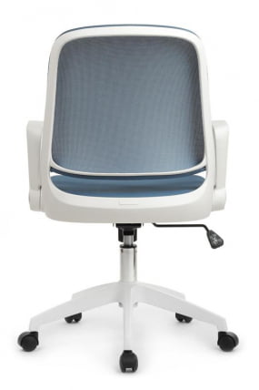 Кресло В-158 Белый Пластик/Синий / W-158_3