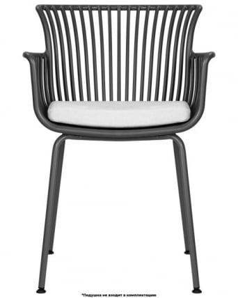 Стул обеденный DOBRIN ROSS (темно-серый (GR-04) без подушки) 4 шт_9