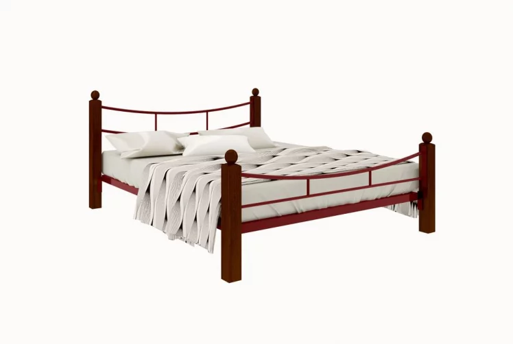 Кровать София Lux plus 1600х1900 Красная_0