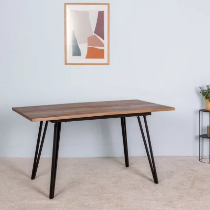 Стол раскладной Диего 140-180 white Галифакс Табак_3