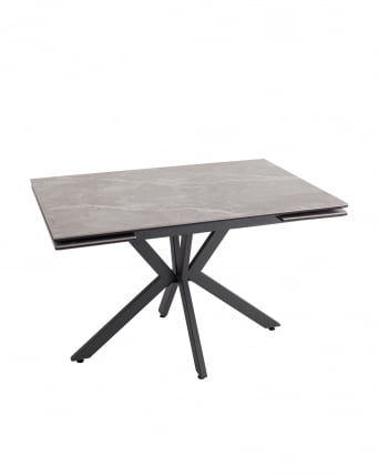 Стол раскладной Marmer 120-180*80*76 см керамика антрацит_0