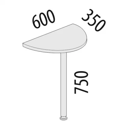 Приставка Альфа 63.27 Дуб кобург_1