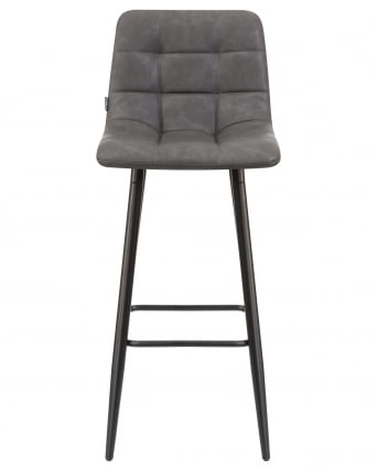 Стул барный DOBRIN NICOLE Серая экокожа RU-08_5