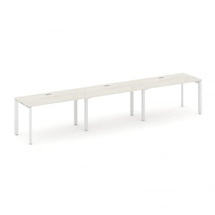 Рабочая станция односторонняя Стайл Проджект СН-59П.ОРС-031 Дуб Наварра/Металл Белый/Белый Заглушка / SN-59P.ORS-031_0