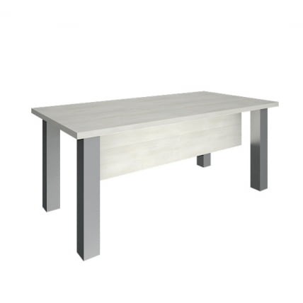 Стол руководителя YALTA LT-D18.1 Снежная Платина_0
