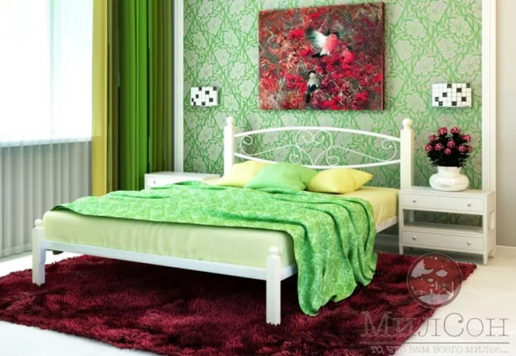 Кровать Каролина Lux 1800х1900 Белая_1