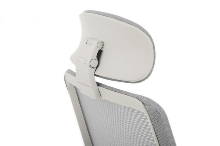 Кресло Work W-218C WHITE Светло-серый_5