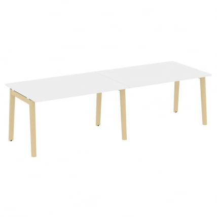 Стол переговорный (2 столешницы) ONIX WOOD OW.PRG-2.3 Белый Бриллиант/Светлый_0