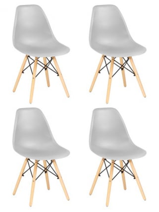 Стул обеденный DOBRIN DSW (ножки светлый бук, цвет светло-серый (GR-01)) 4 шт_0