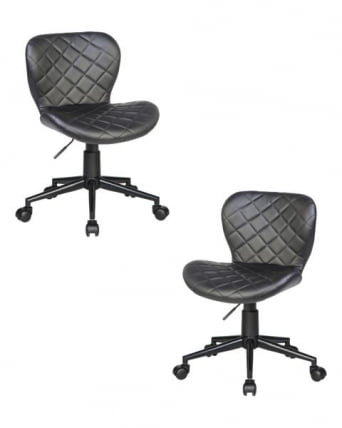 Офисное кресло для персонала DOBRIN RORY (черный) 2 шт_0