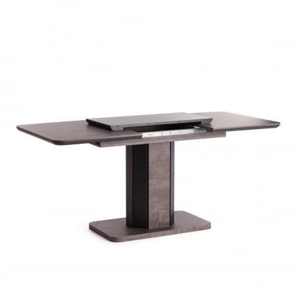 Стол обеденный SKAT ЛДСП/МДФ, 120-160х80х75 см, Оникс/Графит_5