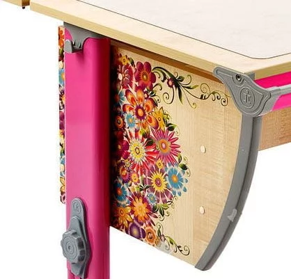 Парта трансформер Деми СУТ.14-02 с рис. + СУТ.01 розовый_1