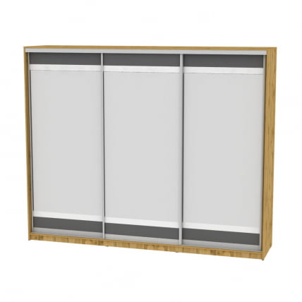 Шкаф-купе B-230х270х60-3(ДВ-Графит-D10D10D10)_0