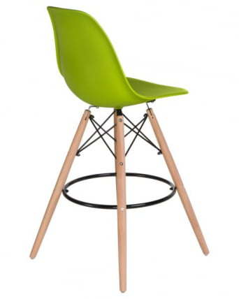 Стул барный DOBRIN DSW BAR (ножки светлый бук, цвет сиденья салатовый (G-08)) 2 шт_4