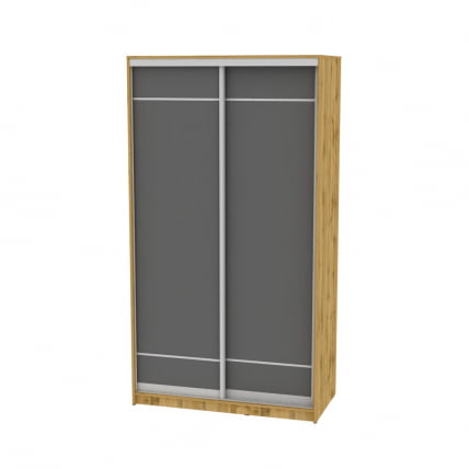 Шкаф-купе B-230х120х60-3(ДВ-Графит-D7D7)_0