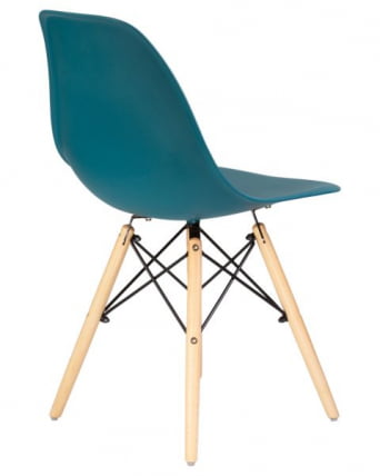 Стул обеденный DOBRIN DSW (ножки светлый бук, цвет морской волны (G-05)) 4 шт_4