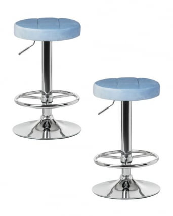 Табурет барный DOBRIN BRUNO (пудрово-голубой велюр (MJ9-74)) 2 шт_0