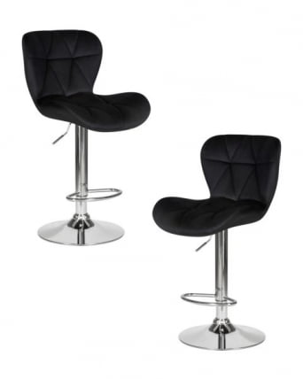 Стул барный DOBRIN BARNY (черный велюр (MJ9-101)) 2 шт_0