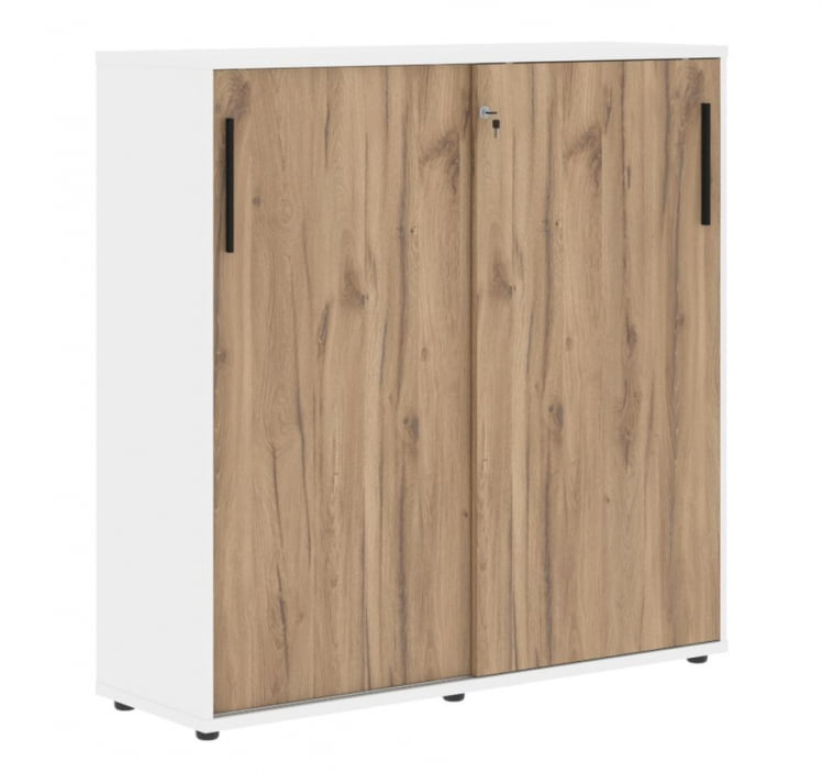 Шкаф с дверьми-купе EDIS EMC 1343 Дуб Денвер светлый Черный Белый_0