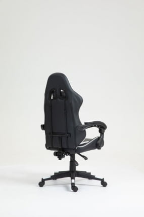 Кресло спортивное TopChairs Shadow черно-белый_6