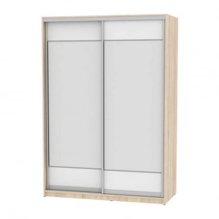 Шкаф-купе B-230х160х60-2(ДСС-Белый-D8D8)_0