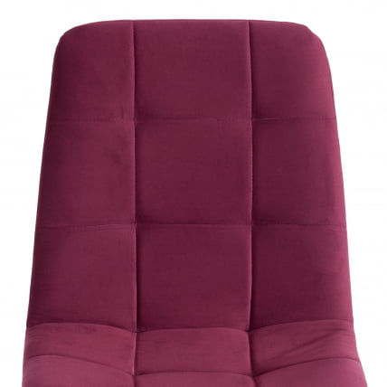 Стул CХИЛЛЙ МАКС Велюр/металл , 45 х 54 х 90 см , темная фуксия/белый / CHILLY MAX_6