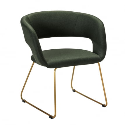 Кресло Hugs К темно-зеленый/Линк золото_0