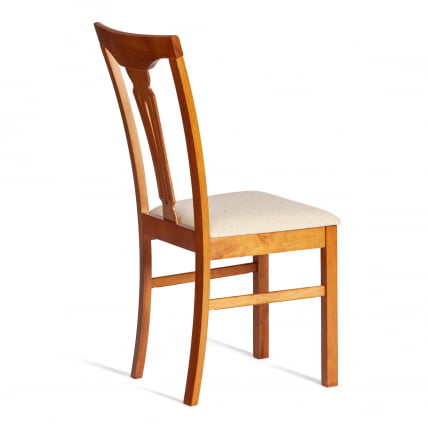 Стул Гермес/ Hermes дерево гевея, 43х49х94см, Espresso, ткань бежевая (S178-4)_2