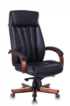 Кресло руководителя Бюрократ T-9922WALNUT/BLACK_0