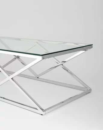 Стол журнальный ИНСИГНИЯ 120x60 Серебро_4