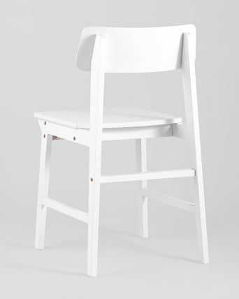 Стул ОДЕН ВООД кс2 из массива гевеи Белый / ODEN WOOD x2_5