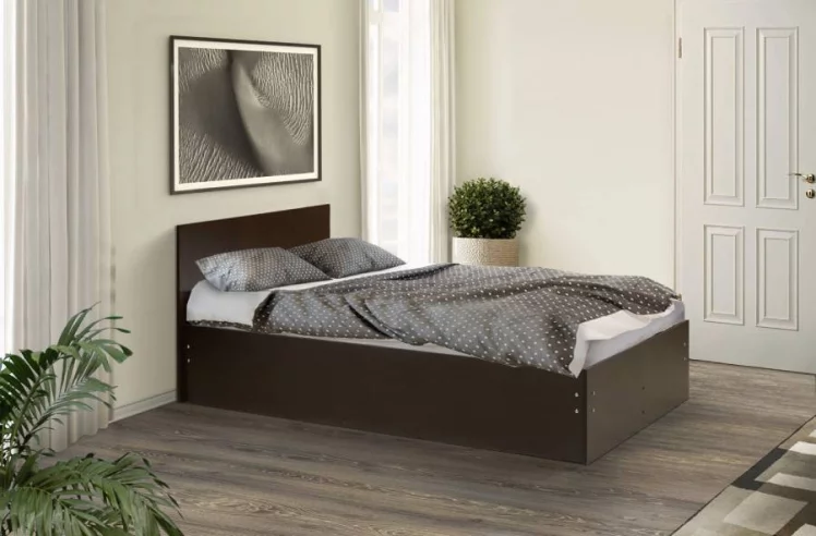 Кровать на уголках №4 1800*2000 Ясень Анкор темный_0