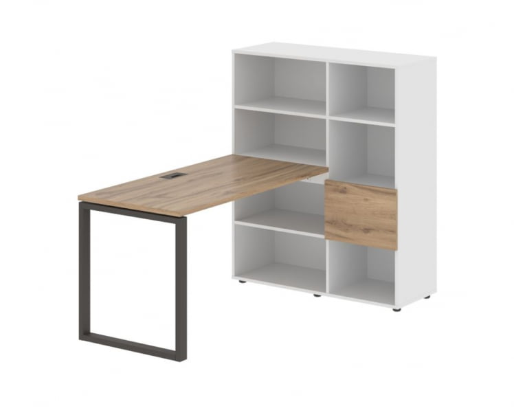 Рабочая станция EDIS EQRST 1113 Дуб Денвер светлый Мокко Белый Рабочая станция EDIS EQRST 1113 Дуб Денвер светлый Мокко Белый_0