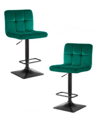 Стул барный DOBRIN DOMINIC (зеленый велюр (MJ9-88)) 2 шт_0