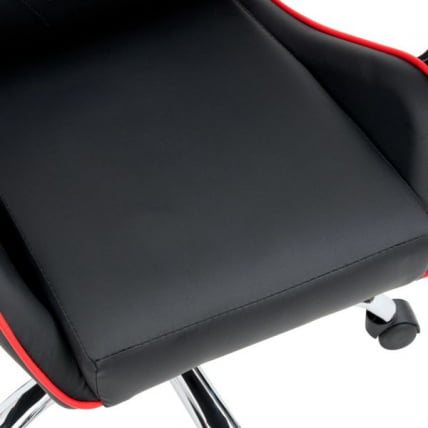 Кресло компьютерное CROMEX (КРОМЕКС) Joker GM-125 экокожа черное/красное_9