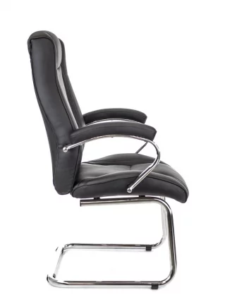 Кресло для посетителей King CF экокожа Черный_1