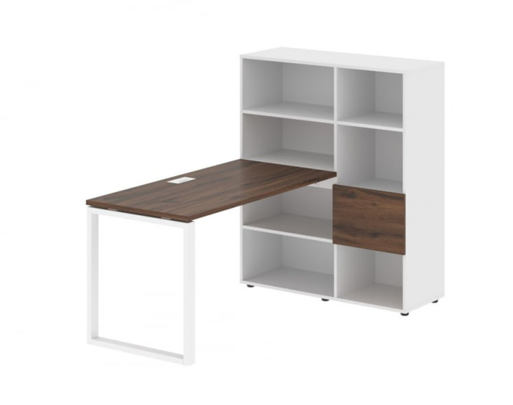 Рабочая станция EDIS EQRST 1113 Дуб Денвер темный Белый Белый Рабочая станция EDIS EQRST 1113 Дуб Денвер темный Белый Белый_0